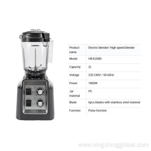 Smoothie Maker with Timing Function and 5+ Speeds